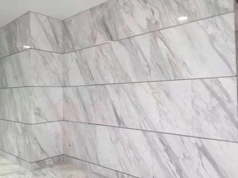 Volakas White Bookmatched white marble slabs Application Scenarios 1 Volakas White Bookmatched white marble slabs Application Scenarios 1